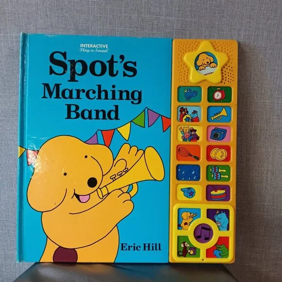 Spots Marching Band Eric Hill Interactive Play SOUND Book Y2K Toddler Baby RARE - Picture 1 of 8